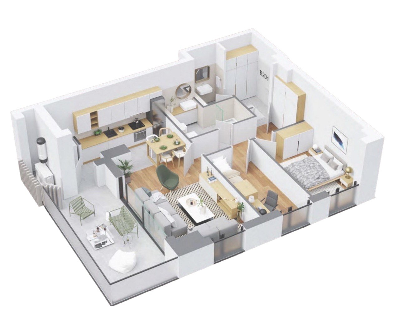 Trosoban stan na prodaju – pogled na Hram, Bijeli dvor, 85 m²