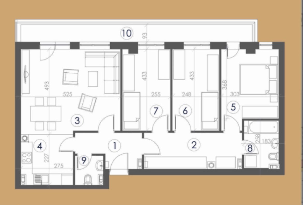 Četvorosoban useljiv stan 91m² Starčevica