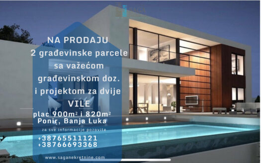 Na prodaju GRADJEVINSKE PARCELE Ponir